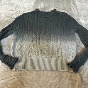 Anthropologie Marci cable knit Ombre sweater